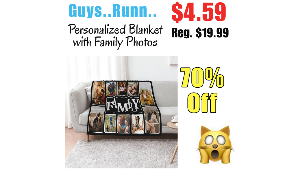 Personalized Blanket with Family Photos Only $4.59 Shipped on Amazon (Regularly $19.99)