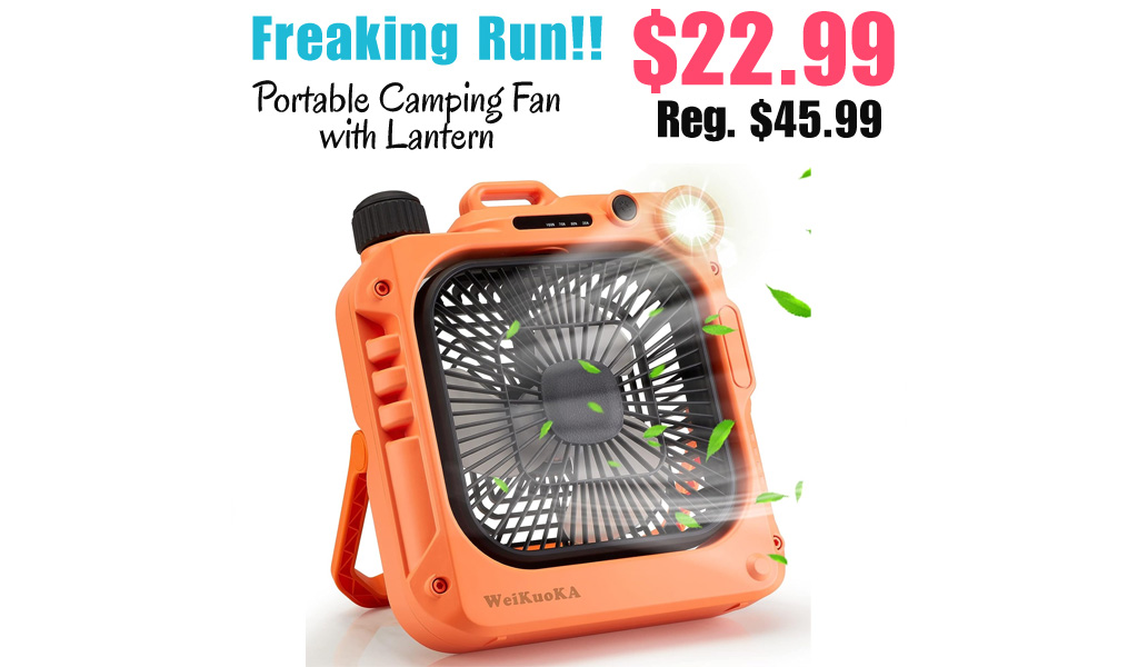 Portable Camping Fan with Lantern Only $22.99 Shipped on Amazon (Regularly $45.99)