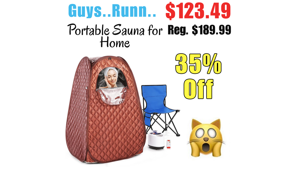 Portable Sauna for Home Only $123.49 Shipped on Amazon (Regularly $189.99)