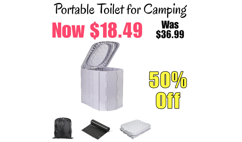 Portable Toilet for Camping Only $18.49 Shipped on Amazon (Regularly $36.99)
