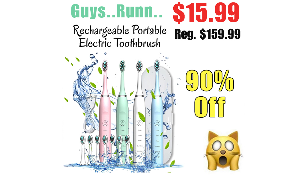 Rechargeable Portable Electric Toothbrush Only $15.99 Shipped on Amazon (Regularly $159.99)