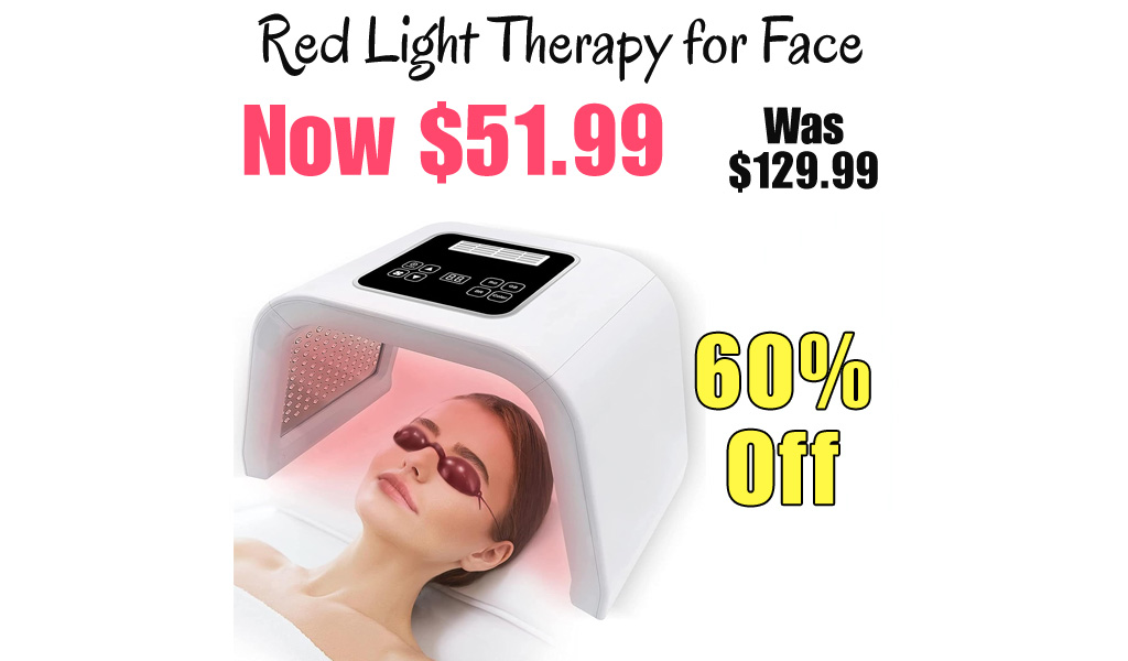 Red Light Therapy for Face Only $51.99 Shipped on Amazon (Regularly $129.99)