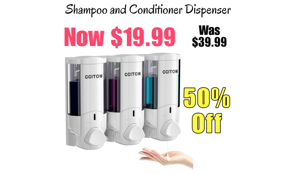 Shampoo and Conditioner Dispenser Only $19.99 Shipped on Amazon (Regularly $39.99)