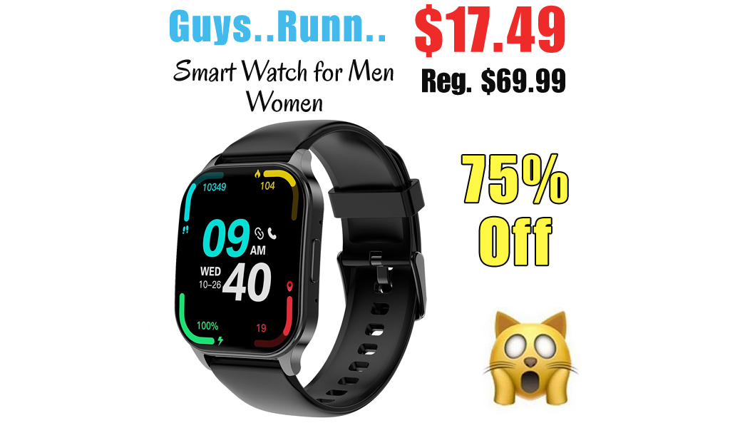Smart Watch for Men Women Only $17.49 Shipped on Amazon (Regularly $69.99)