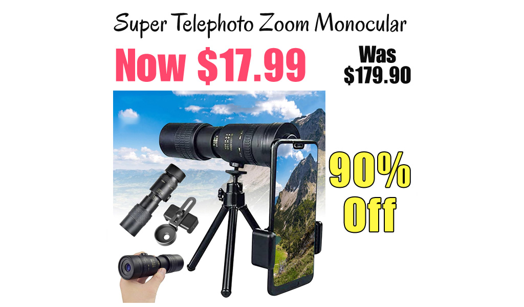 Super Telephoto Zoom Monocular Only $17.99 Shipped on Amazon (Regularly $179.90)