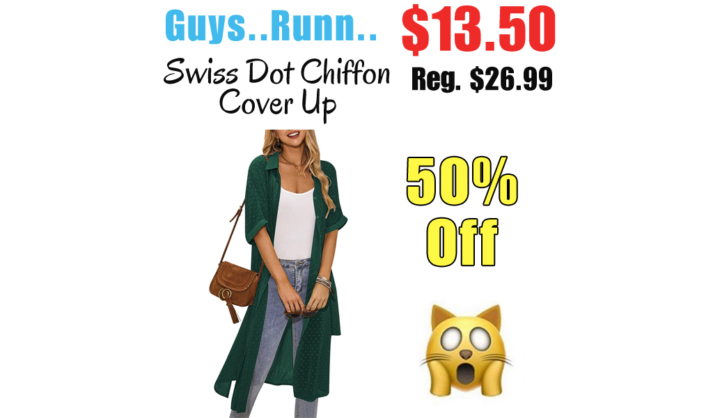 Swiss Dot Chiffon Cover Up Only $13.50 Shipped on Amazon (Regularly $26.99)