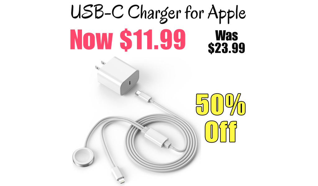 USB-C Charger for Apple Only $11.99 Shipped on Amazon (Regularly $23.99)