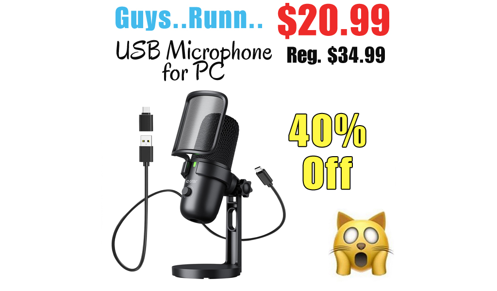 USB Microphone for PC Only $20.99 Shipped on Amazon (Regularly $34.99)