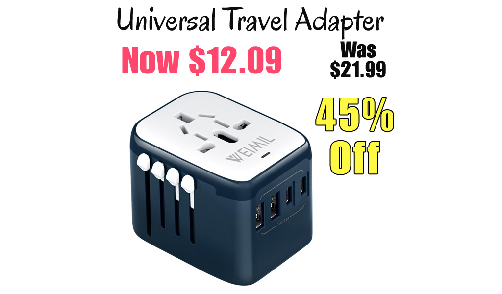 Universal Travel Adapter Only $12.09 Shipped on Amazon (Regularly $21.99)