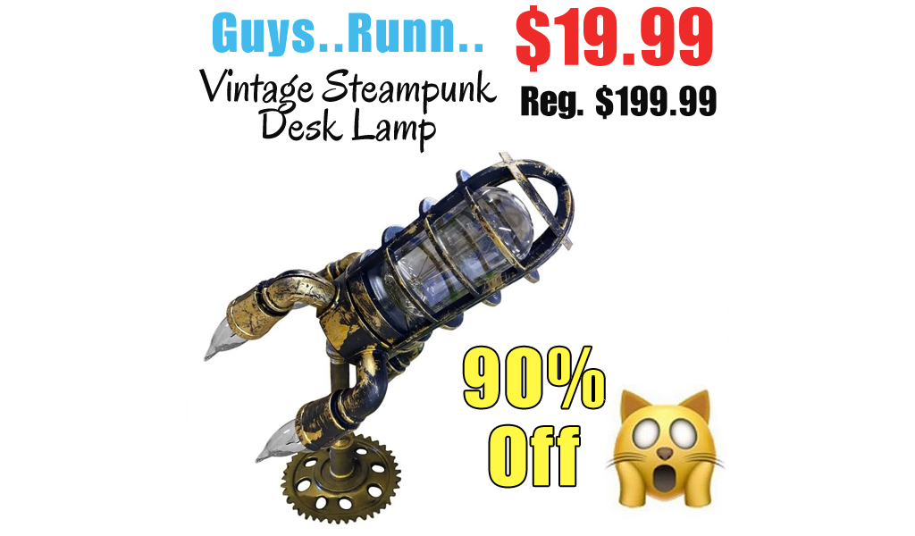 Vintage Steampunk Desk Lamp Only $19.99 Shipped on Amazon (Regularly $199.99)