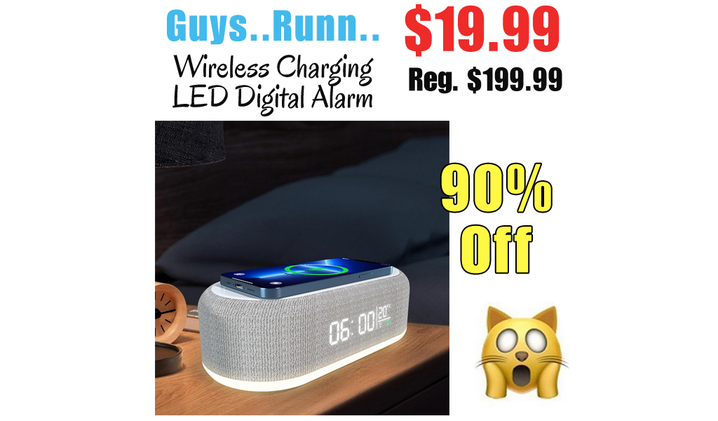 Wireless Charging LED Digital Alarm Only $19.99 Shipped on Amazon (Regularly $199.99)