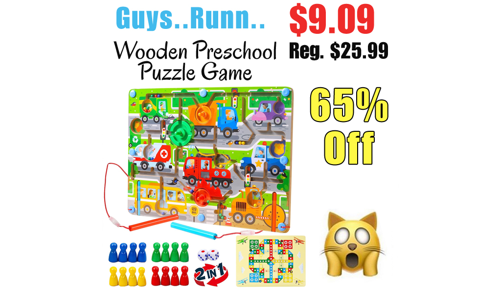 Wooden Preschool Puzzle Game Only $9.09 Shipped on Amazon (Regularly $25.99)