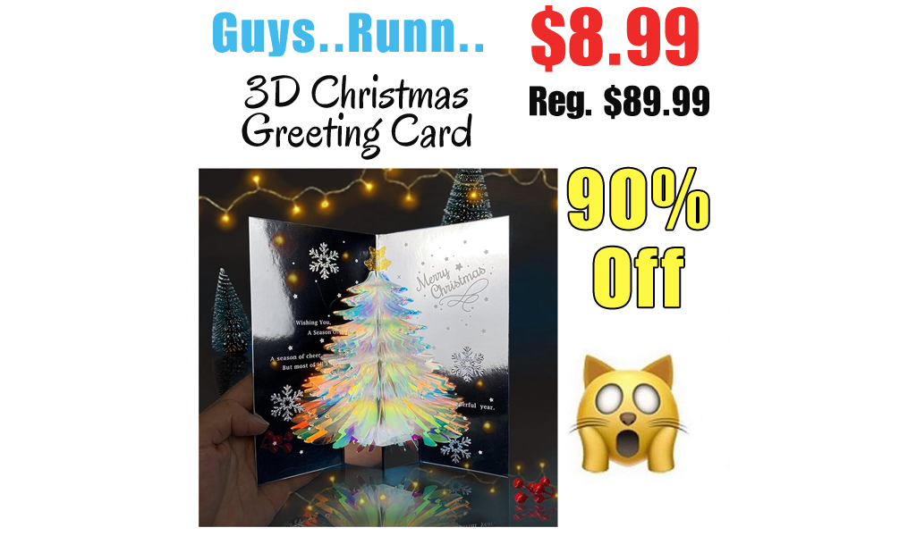 3D Christmas Greeting Card Only $8.99 Shipped on Amazon (Regularly $89.99)