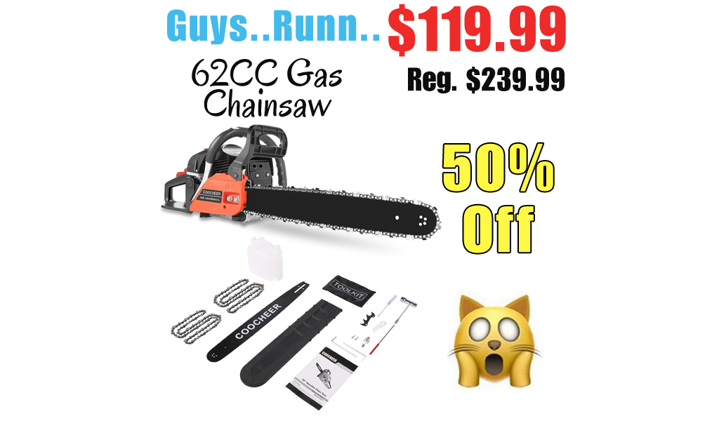 62CC Gas Chainsaw Only $119.99 Shipped on Amazon (Regularly $239.99)