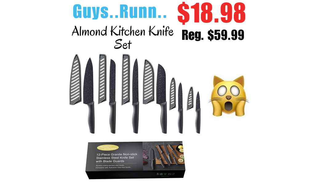Almond Kitchen Knife Set Only $18.98 Shipped on Amazon (Regularly $59.99)