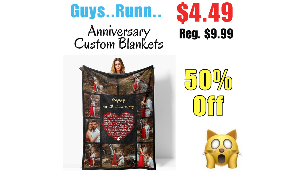 Anniversary Custom Blankets Only $4.49 Shipped on Amazon (Regularly $9.99)