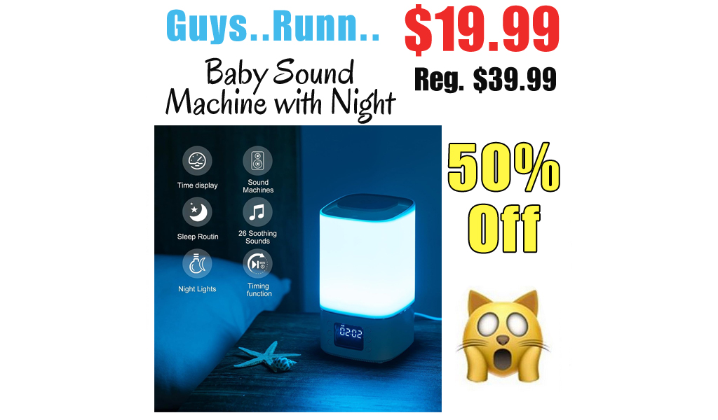 Baby Sound Machine with Night Light Only $19.99 Shipped on Amazon (Regularly $39.99)