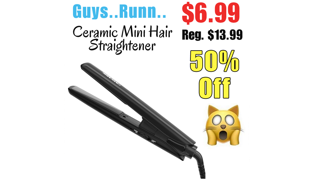 Ceramic Mini Hair Straightener Only $6.99 Shipped on Amazon (Regularly $13.99)