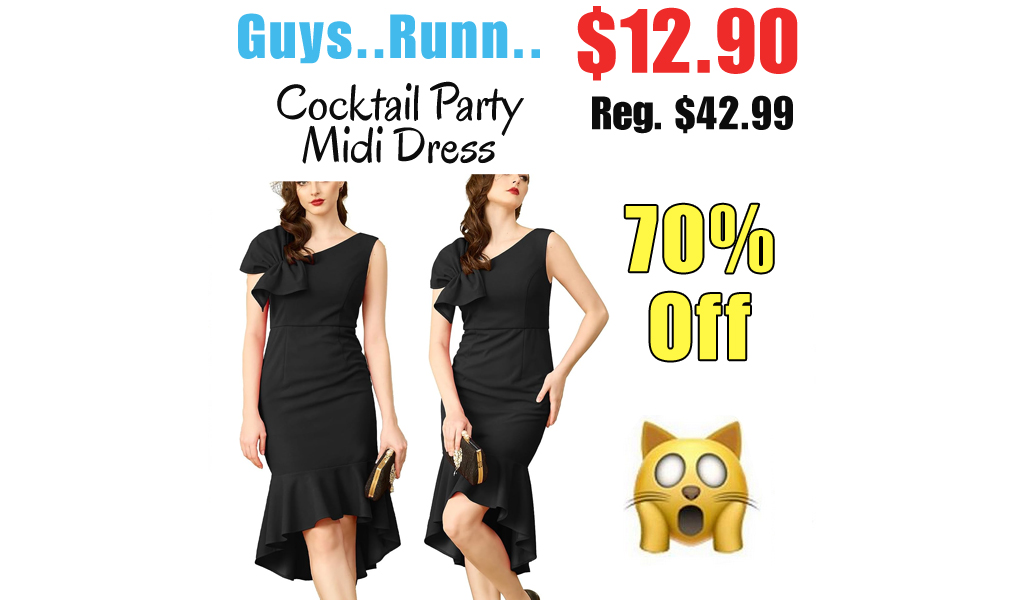 Cocktail Party Midi Dress Only $12.90 Shipped on Amazon (Regularly $42.99)