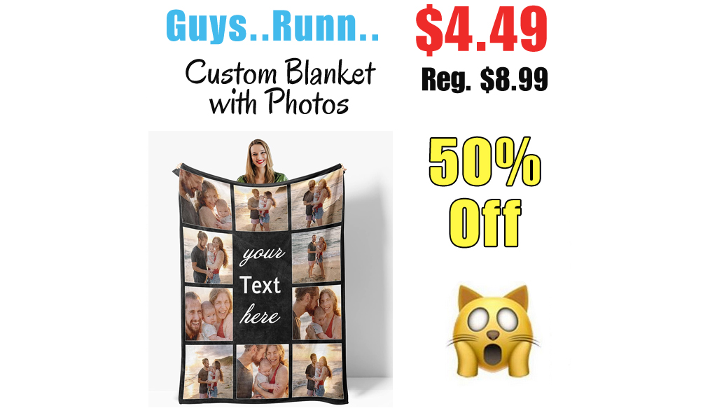 Custom Blanket with Photos Only $4.49 Shipped on Amazon (Regularly $8.99)