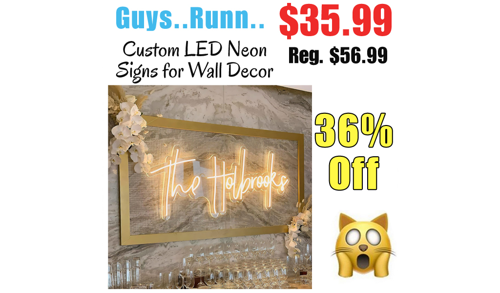 Custom LED Neon Signs for Wall Decor Only $35.99 Shipped on Amazon (Regularly $56.99)