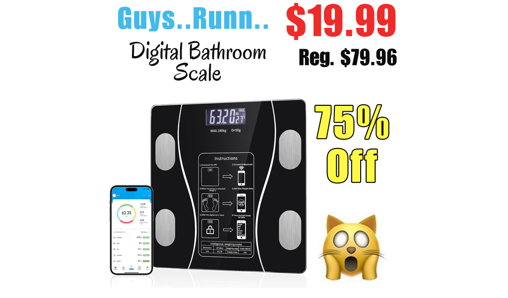 Digital Bathroom Scale Only $19.99 Shipped on Amazon (Regularly $79.96)