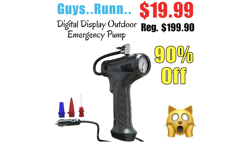 Digital Display Outdoor Emergency Pump Only $19.99 Shipped on Amazon (Regularly $199.90)