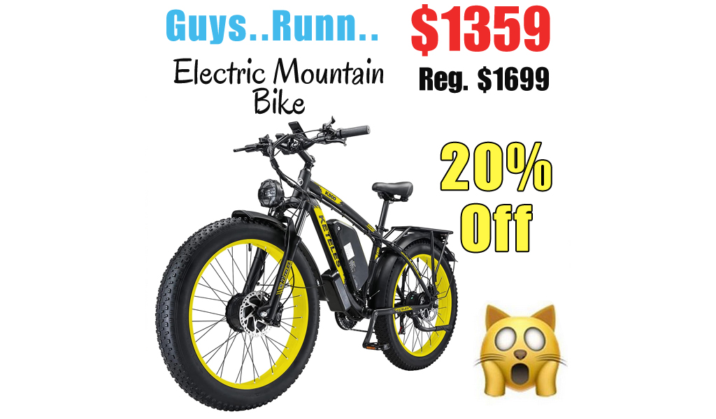 Electric Mountain Bike Only $1359 Shipped on Amazon (Regularly $1699)