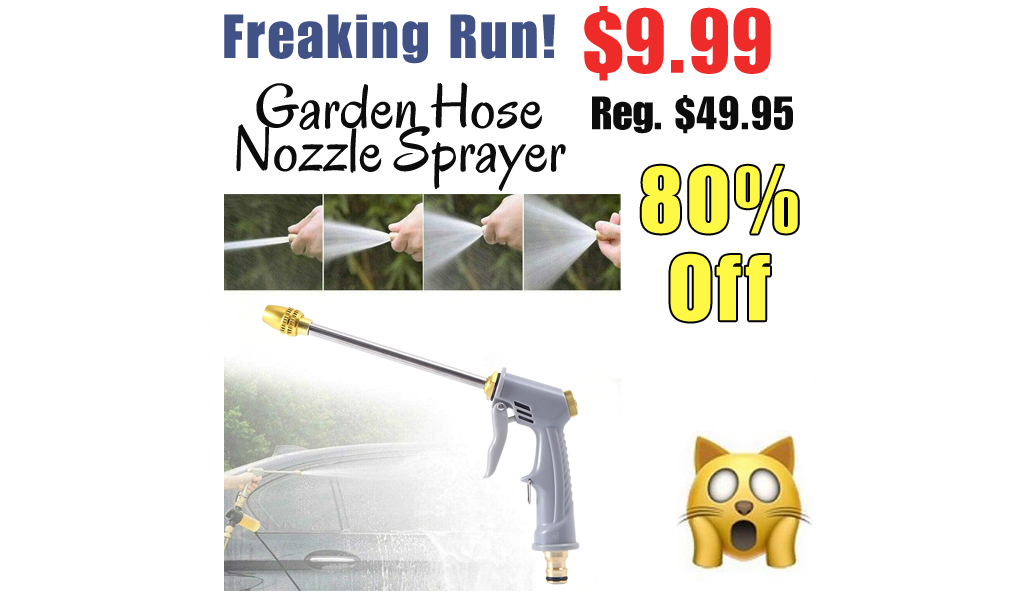 Garden Hose Nozzle Sprayer Only $9.99 Shipped on Amazon (Regularly $49.95)