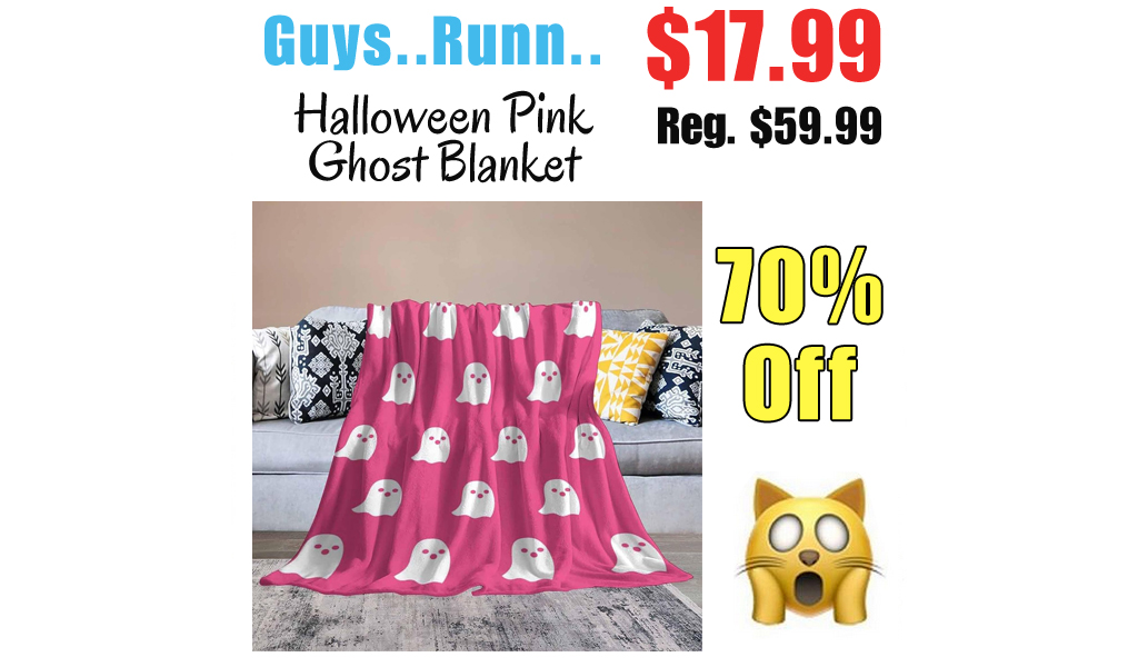Halloween Pink Ghost Blanket Only $17.99 Shipped on Amazon (Regularly $59.99)