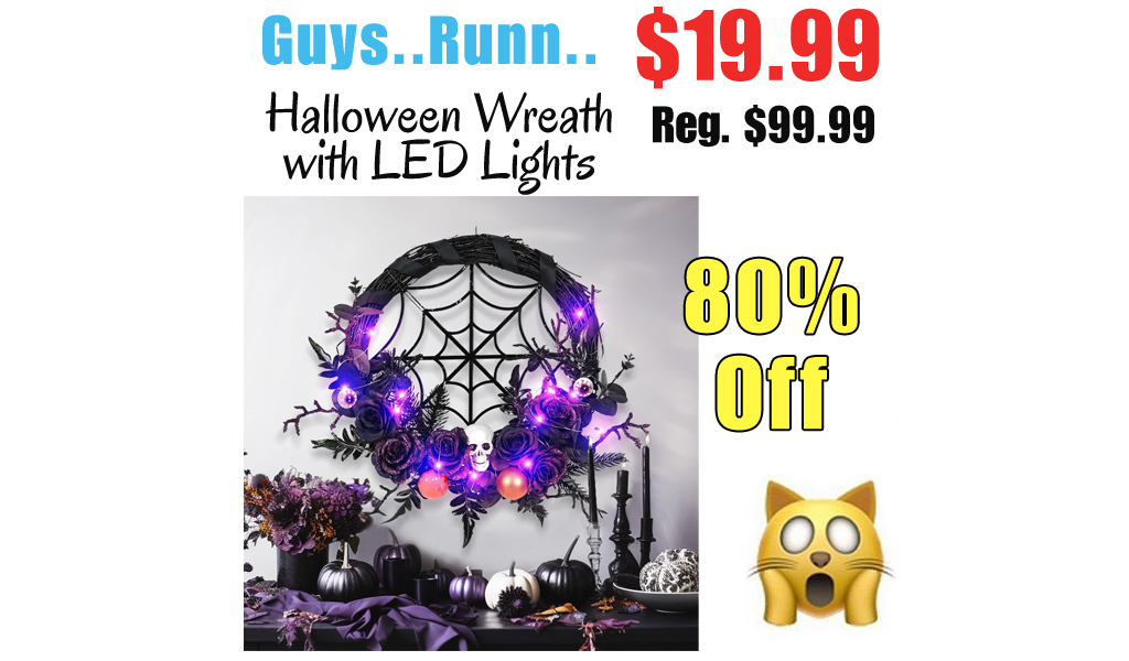 Halloween Wreath with LED Lights Only $19.99 Shipped on Amazon (Regularly $99.99)