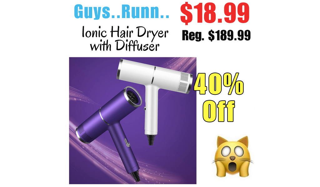 Ionic Hair Dryer with Diffuser Only $18.99 Shipped on Amazon (Regularly $189.99)