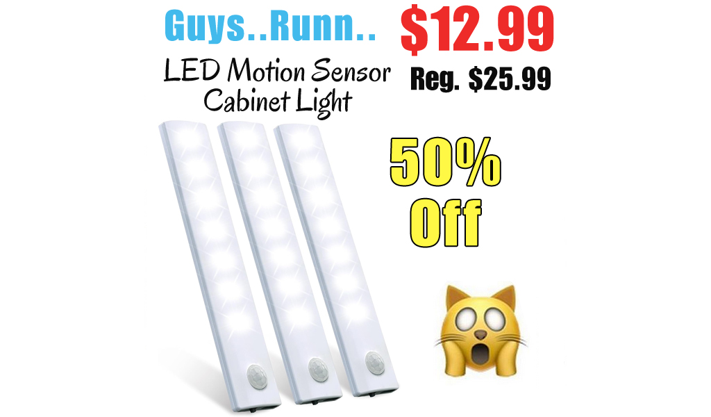 LED Motion Sensor Cabinet Light Only $12.99 Shipped on Amazon (Regularly $25.99)