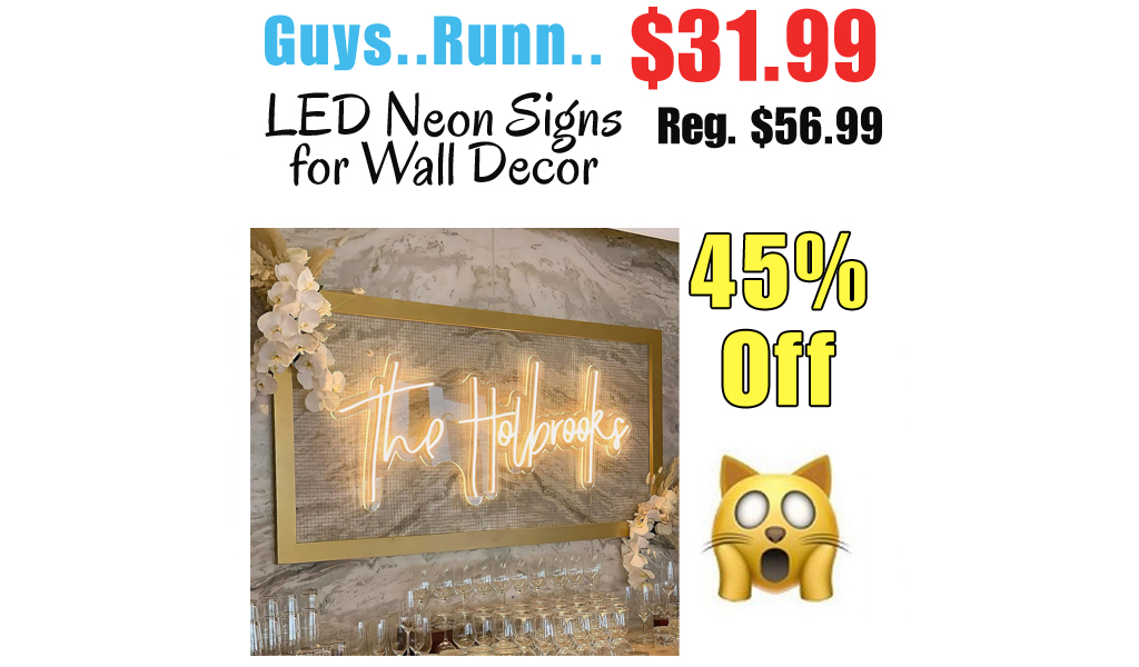 LED Neon Signs for Wall Decor Only $31.99 Shipped on Amazon (Regularly $56.99)