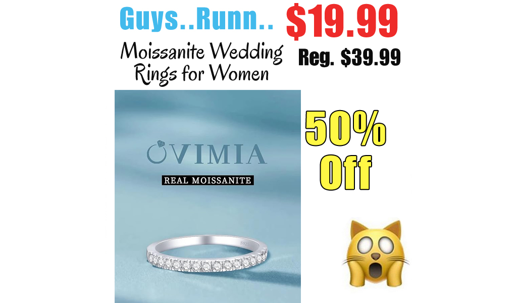 Moissanite Wedding Rings for Women Only $19.99 Shipped on Amazon (Regularly $39.99)