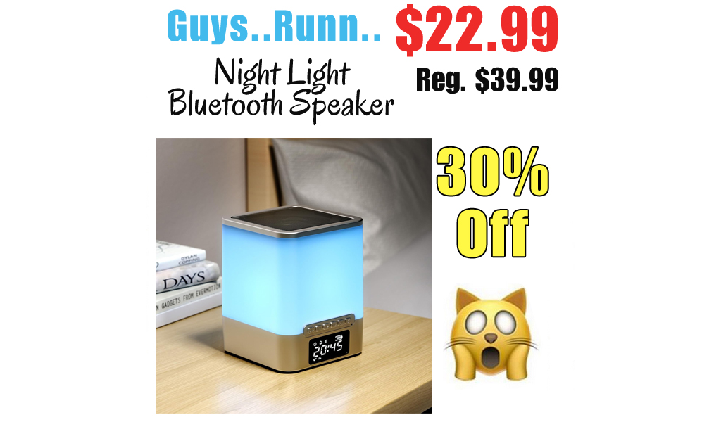 Night Light Bluetooth Speaker Only $22.99 Shipped on Amazon (Regularly $39.99)