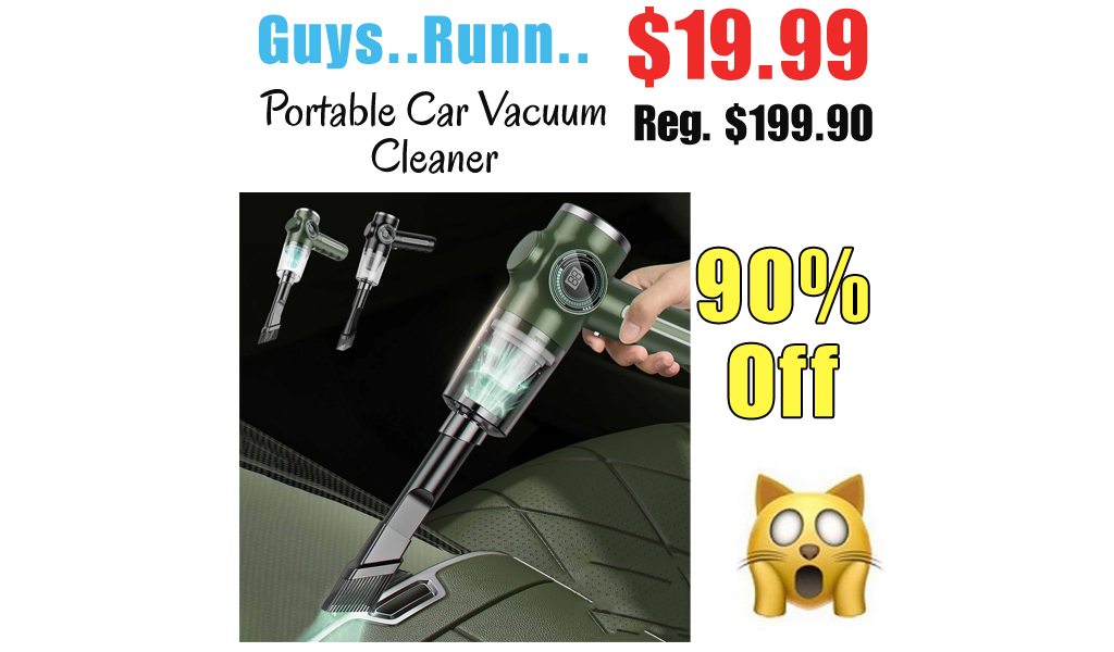 Portable Car Vacuum Cleaner Only $19.99 Shipped on Amazon (Regularly $199.90)