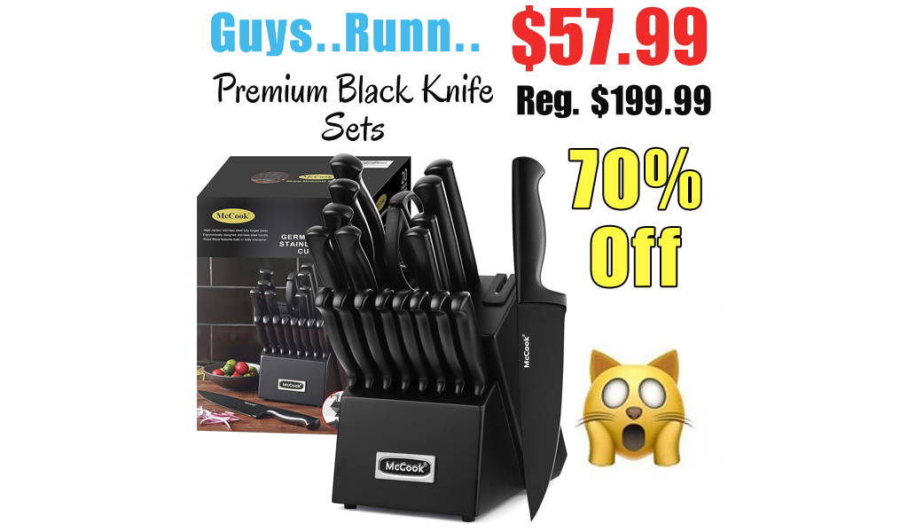 Premium Black Knife Sets Only $57.99 Shipped on Amazon (Regularly $199.99)