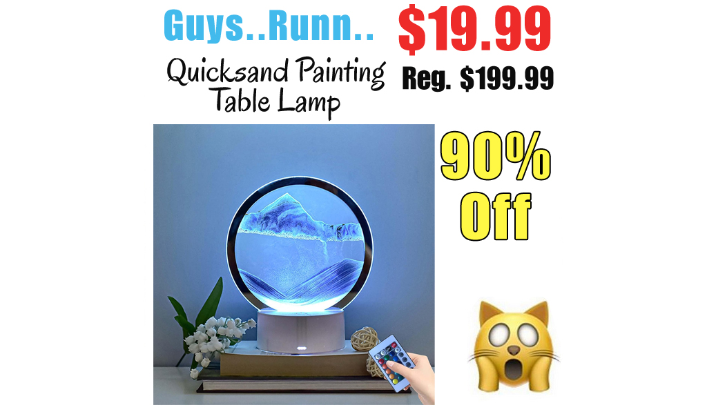 Quicksand Painting Table Lamp Only $19.99 Shipped on Amazon (Regularly $199.99)