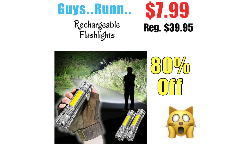 Rechargeable Flashlights Only $7.99 Shipped on Amazon (Regularly $39.95)