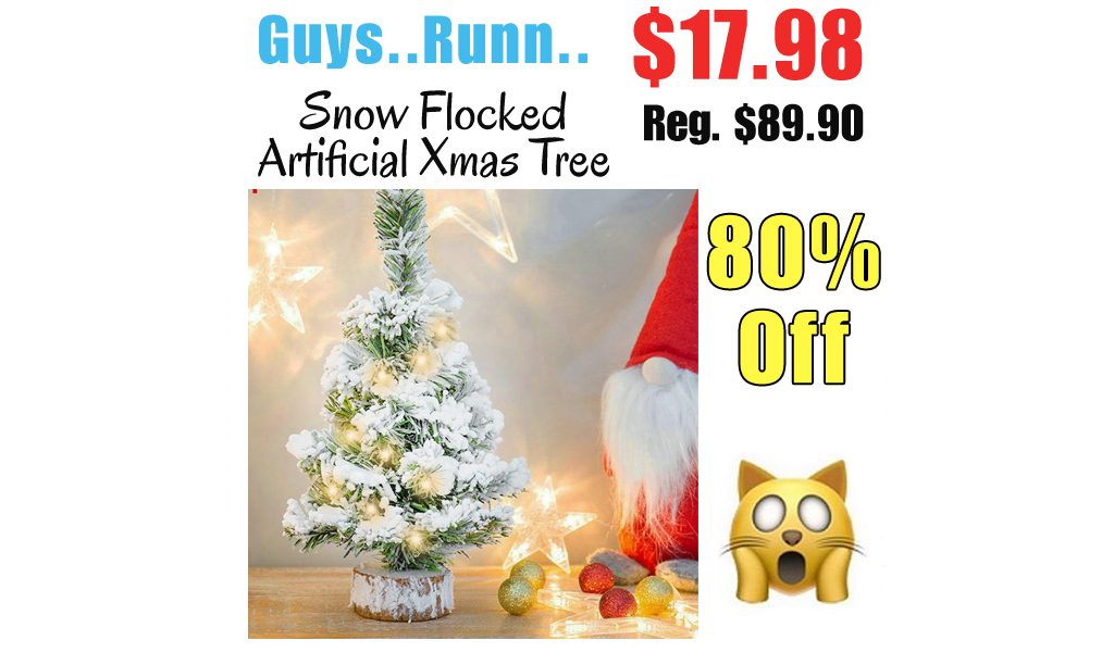 Snow Flocked Artificial Xmas Tree Only $17.98 Shipped on Amazon (Regularly $89.90)