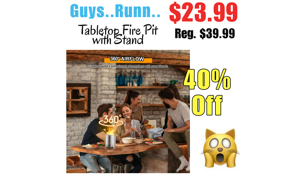 Tabletop Fire Pit with Stand Only $23.99 Shipped on Amazon (Regularly $39.99)
