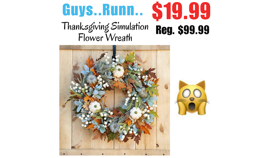 Thanksgiving Simulation Flower Wreath Only $19.99 Shipped on Amazon (Regularly $99.99)