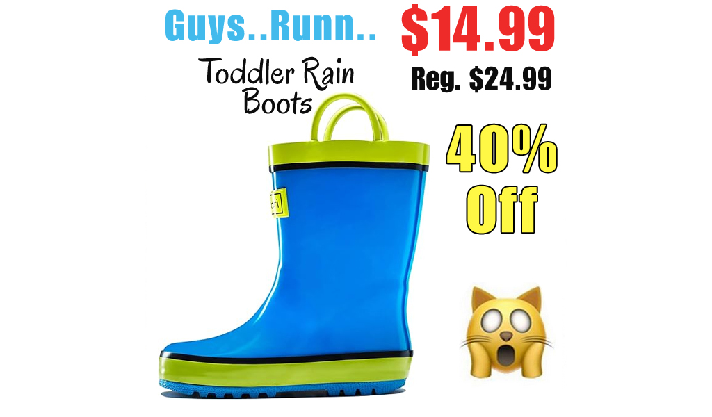 Toddler Rain Boots Only $14.99 Shipped on Amazon (Regularly $24.99)