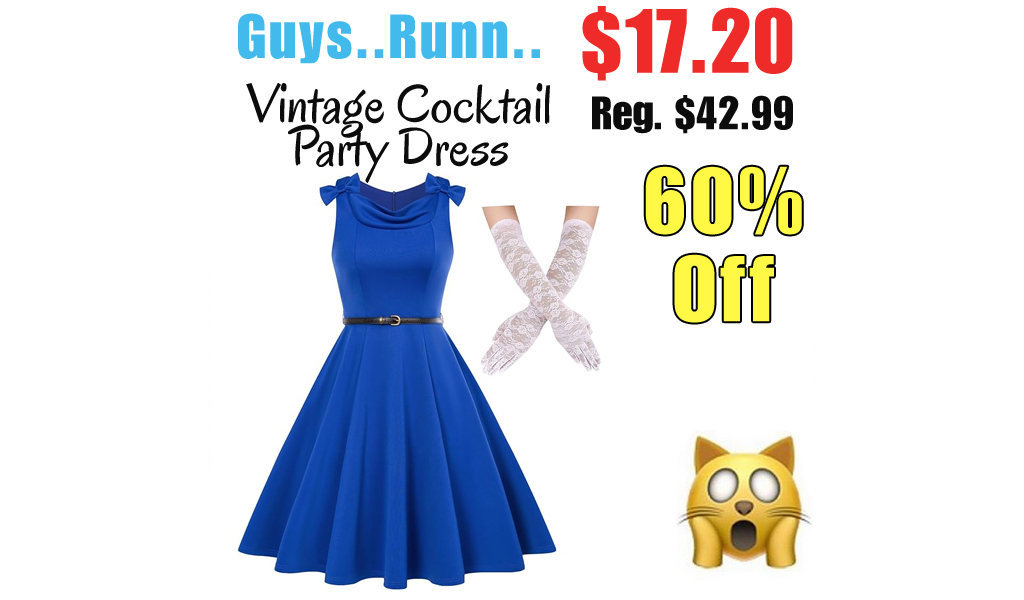 Vintage Cocktail Party Dress Only $17.20 Shipped on Amazon (Regularly $42.99)