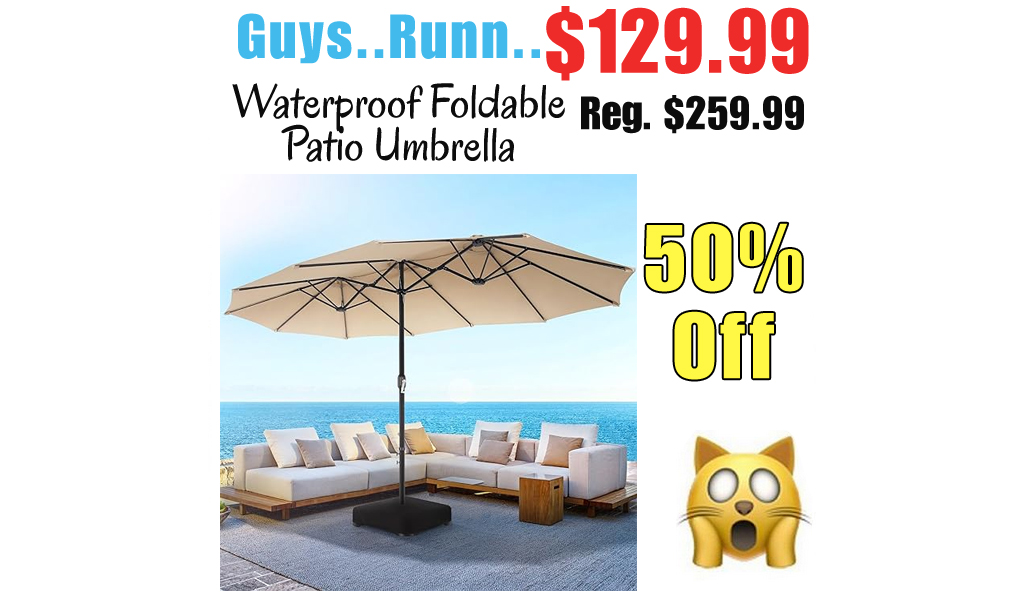 Waterproof Foldable Patio Umbrella Only $129.99 Shipped on Amazon (Regularly $259.99)
