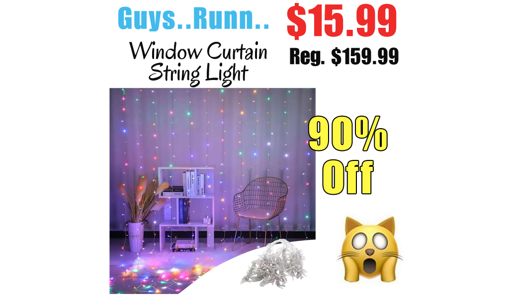 Window Curtain String Light Only $15.99 Shipped on Amazon (Regularly $159.99)