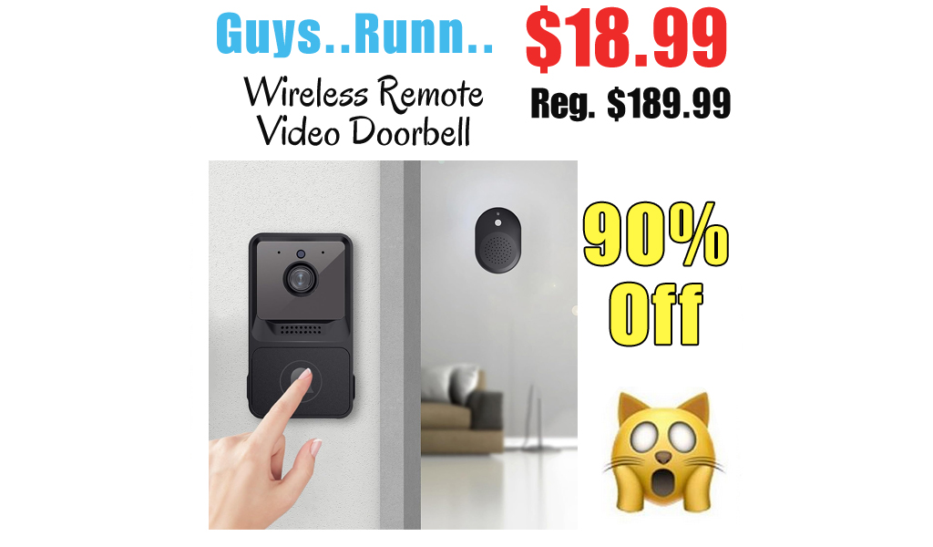 Wireless Remote Video Doorbell Only $18.99 Shipped on Amazon (Regularly $189.99)