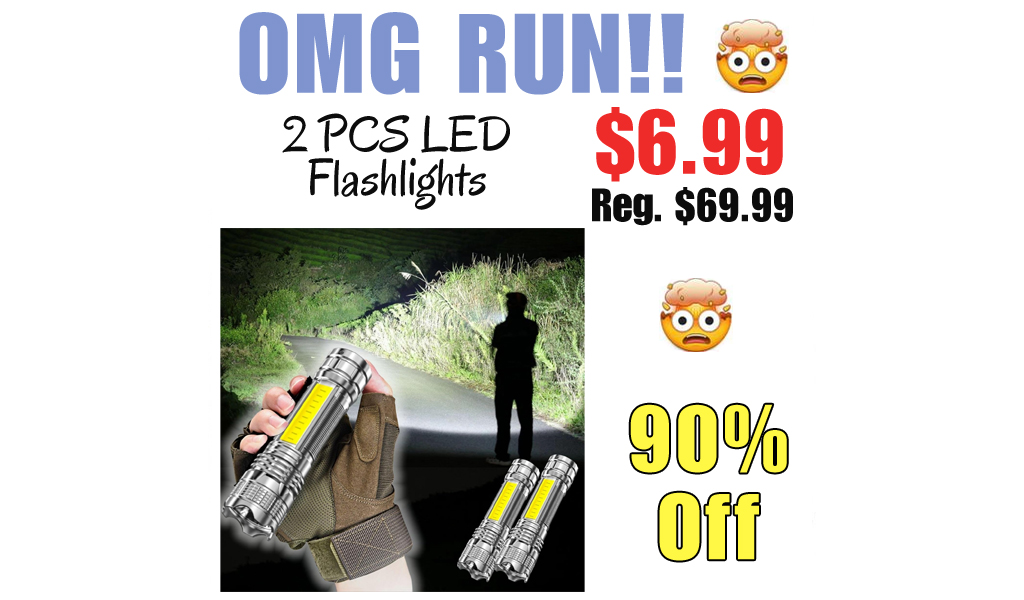 2 PCS LED Flashlights Only $6.99 Shipped on Amazon (Regularly $69.99)