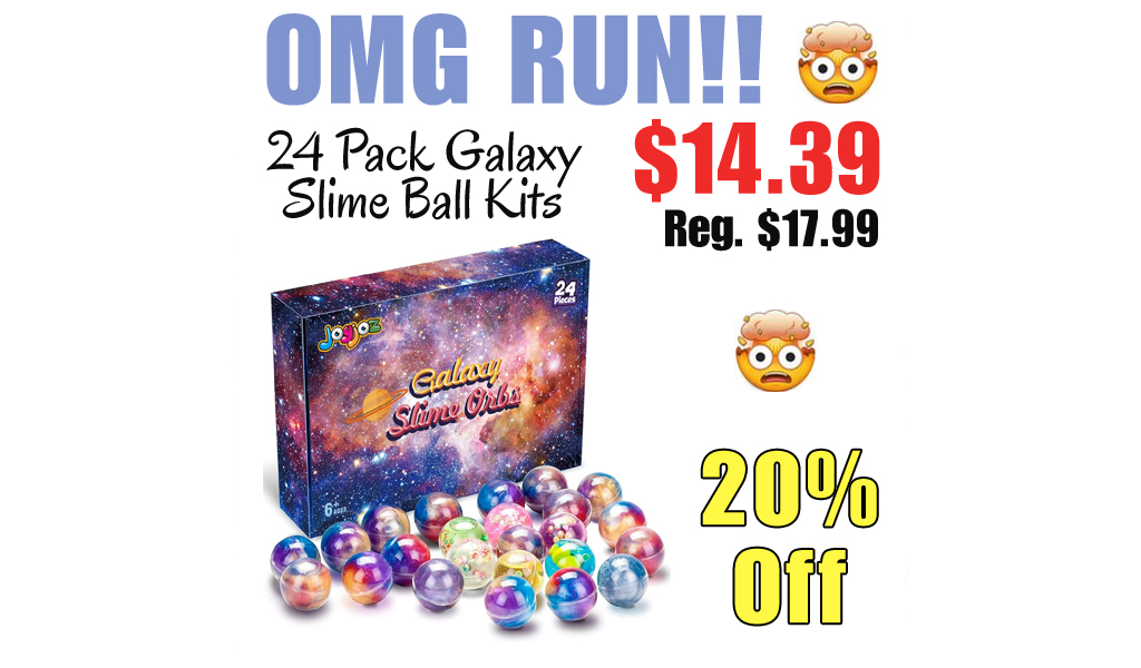 24 Pack Galaxy Slime Ball Kits Only $14.39 Shipped on Amazon (Regularly $17.99)